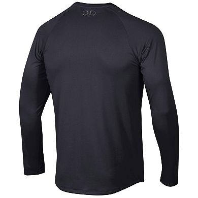 Men's Under Armour Black South Carolina Gamecocks School Logo Tech 2.0 Performance Long Sleeve T-Shirt