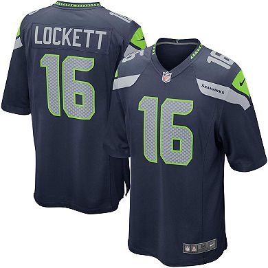 Youth Nike Tyler Lockett Navy Seattle Seahawks Game Jersey