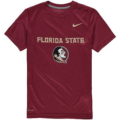 Youth Nike Garnet Florida State Seminoles Logo Legend Dri-FIT T-Shirt
