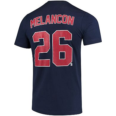 Men's Original Retro Brand Mark Melancon Navy Arizona Wildcats Baseball Name & Number T-Shirt