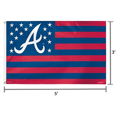 WinCraft Atlanta Braves Deluxe Stars & Stripes 3' x 5' Flag