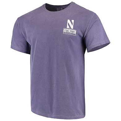 Men's Purple Northwestern Wildcats Comfort Colors Campus Icon T-Shirt