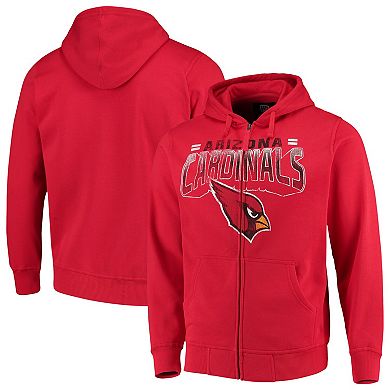 Men's G-III Sports by Carl Banks Cardinal Arizona Cardinals Perfect Season Full-Zip Hoodie