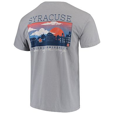 Men's Gray Syracuse Orange Comfort Colors Campus Scenery T-Shirt