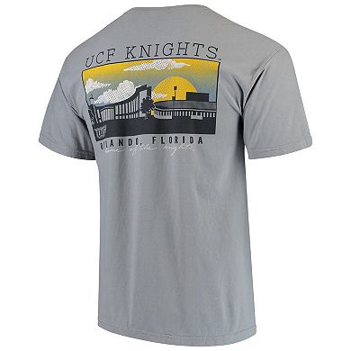 Men's Gray UCF Knights Team Comfort Colors Campus Scenery T-Shirt