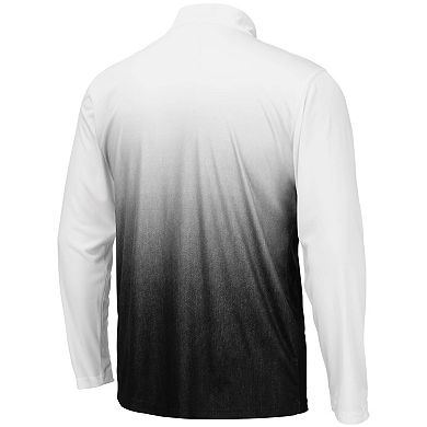 Men's Colosseum Gray ECU Pirates Magic Team Logo Quarter-Zip Jacket