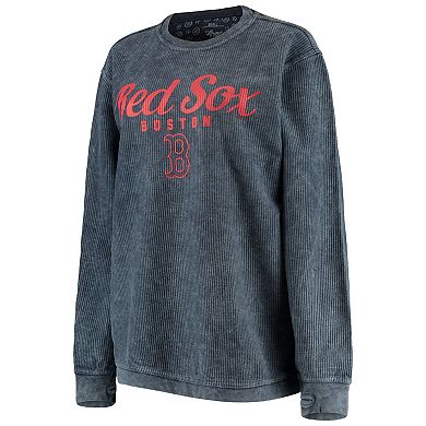 Women's G-III 4Her by Carl Banks Navy Boston Red Sox Comfy Cord Pullover Sweatshirt