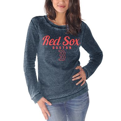 Women's G-III 4Her by Carl Banks Navy Boston Red Sox Comfy Cord Pullover Sweatshirt