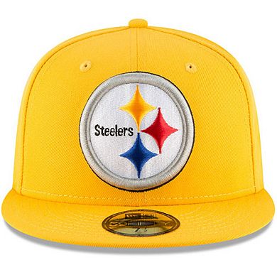 Men's New Era Gold Pittsburgh Steelers Omaha 59FIFTY Fitted Hat