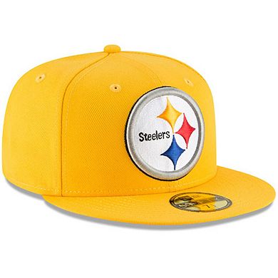 Men's New Era Gold Pittsburgh Steelers Omaha 59FIFTY Fitted Hat