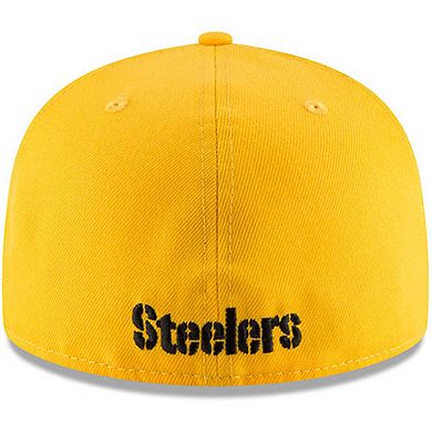 Men's New Era Gold Pittsburgh Steelers Omaha 59FIFTY Fitted Hat