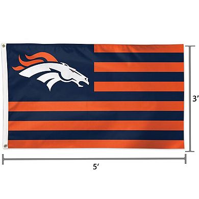 WinCraft Denver Broncos 3' x 5' Americana Stars & Stripes Deluxe Flag