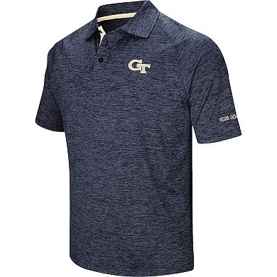 Men's Colosseum Navy Georgia Tech Yellow Jackets Down Swing Polo