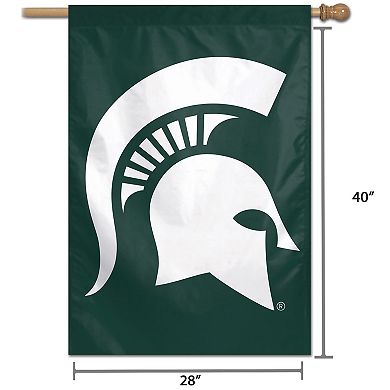 WinCraft Michigan State Spartans 28" x 40" Large Logo Single-Sided Vertical Banner