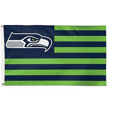 WinCraft Seattle Seahawks 3' x 5' Americana Stars & Stripes Deluxe Flag