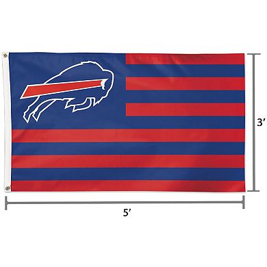 WinCraft Buffalo Bills 3' x 5' Americana Stars & Stripes Deluxe Flag