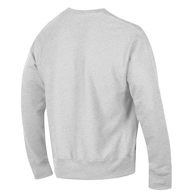 Men's Champion Gray Virginia Tech Hokies Arch Over Logo Reverse Weave Pullover Sweatshirt