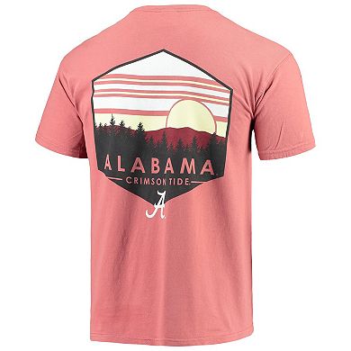 Men's Crimson Alabama Crimson Tide Landscape Shield Comfort Colors Pocket T-Shirt