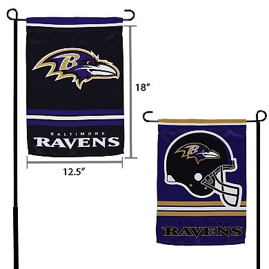 WinCraft Baltimore Ravens 12" x 18" Double-Sided Garden Flag