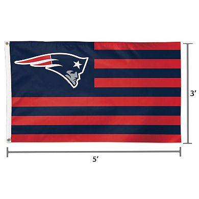 WinCraft New England Patriots 3' x 5' Americana Stars & Stripes Deluxe Flag