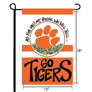 Clemson Tigers 12" x 18" Mascot Double-Sided Garden Flag