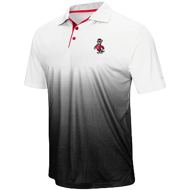 Men's Colosseum Gray NC State Wolfpack Magic Team Logo Polo