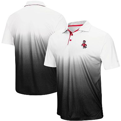 Men's Colosseum Gray NC State Wolfpack Magic Team Logo Polo