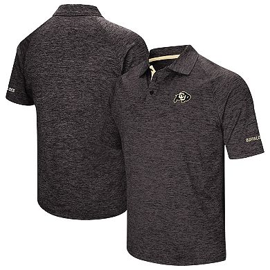 Men's Colosseum Black Colorado Buffaloes Down Swing Polo