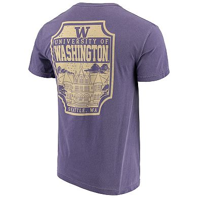 Men's Purple Washington Huskies Comfort Colors Campus Icon T-Shirt