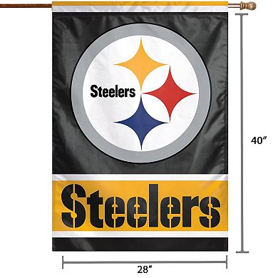 WinCraft Pittsburgh Steelers 28" x 40" Primary Logo Single-Sided Vertical Banner