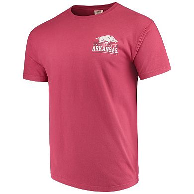 Men's Cardinal Arkansas Razorbacks Comfort Colors Campus Icon T-Shirt