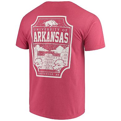 Men's Cardinal Arkansas Razorbacks Comfort Colors Campus Icon T-Shirt