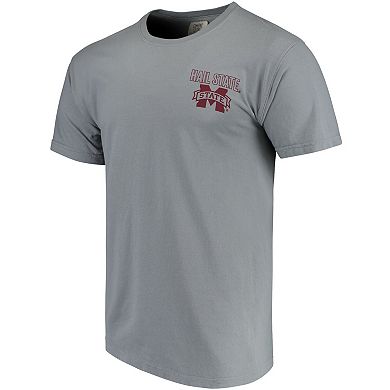 Men's Gray Mississippi State Bulldogs Phrase Local Comfort Color T-Shirt