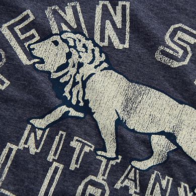 Men's Original Retro Brand Heathered Navy Penn State Nittany Lions Vintage Est. Tri-Blend T-Shirt