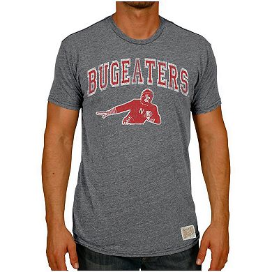 Men's Original Retro Brand Heather Gray Nebraska Huskers Vintage Bugeaters Tri-Blend T-Shirt