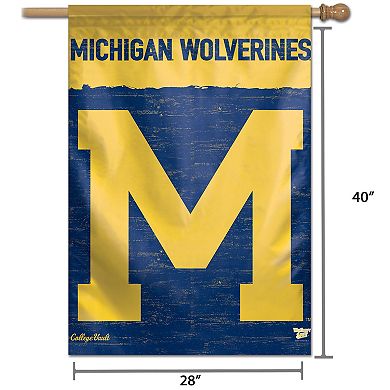 WinCraft Michigan Wolverines 28" x 40" College Vault Single-Sided Vertical Banner