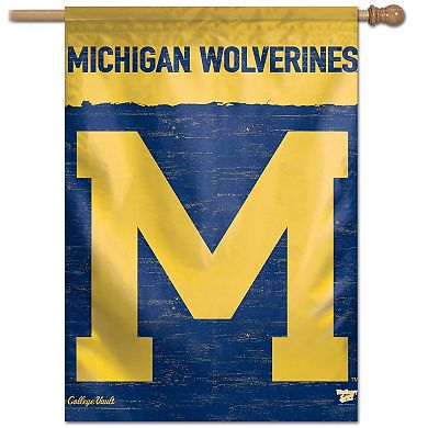 WinCraft Michigan Wolverines 28" x 40" College Vault Single-Sided Vertical Banner