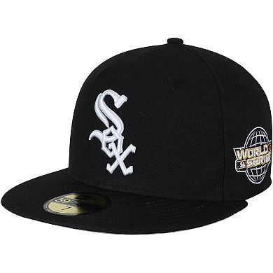 Men's New Era Black Chicago White Sox 2005 World Series Wool 59FIFTY Fitted Hat