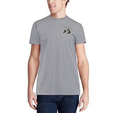 Men's Gray Colorado Buffaloes Comfort Colors Campus Scenery T-Shirt