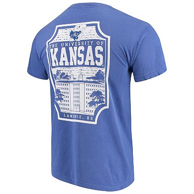 Men's Royal Kansas Jayhawks Comfort Colors Campus Icon T-Shirt