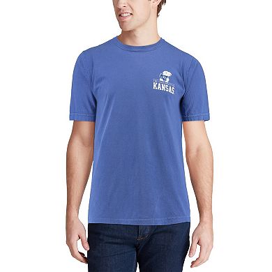 Men's Royal Kansas Jayhawks Comfort Colors Campus Icon T-Shirt