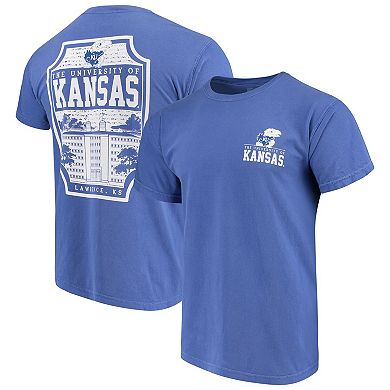 Men's Royal Kansas Jayhawks Comfort Colors Campus Icon T-Shirt