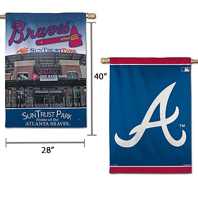 WinCraft Atlanta Braves 28" x 40" Vertical Double-Sided Banner