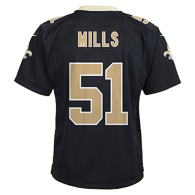 Youth Nike Sam Mills Black New Orleans Saints Retired Game Jersey