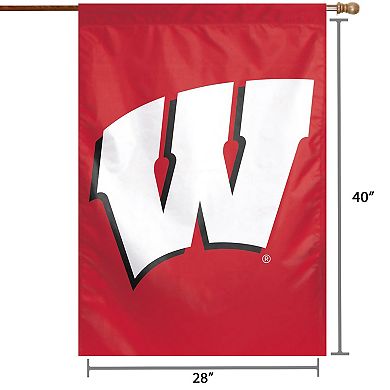 WinCraft Wisconsin Badgers 28" x 40" Big Logo Single-Sided Vertical Banner