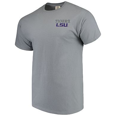 Men's Gray LSU Tigers Comfort Colors Campus Scenery T-Shirt