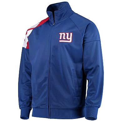 Men's G-III Sports by Carl Banks Royal New York Giants Interception Full-Zip Track Jacket