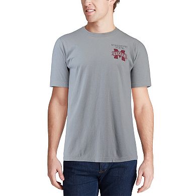 Men's Gray Mississippi State Bulldogs Comfort Colors Campus Scenery T-Shirt