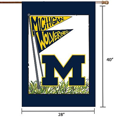 Michigan Wolverines 28" x 40" Double-Sided House Flag