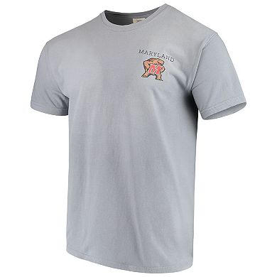 Men's Gray Maryland Terrapins Team Comfort Colors Campus Scenery T-Shirt